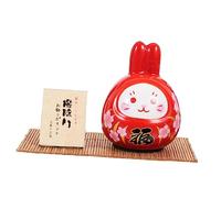 iplusmile Rabbit Figurine Cute Bunny Ornament for Desktop Garden Balcony Indoor Decorative Sculpture Lovely Cartoon Animal Statue for Home