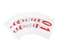 iplusmile Race Number Cloth 10 Hemmed Sheets Polyester Cotton Bibs 01-10 for Marathon Running and Training Events