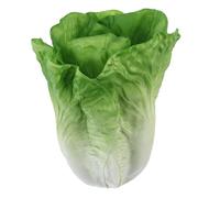 iplusmile Realistic Faux Lettuce Leaf Vegetable Model Artificial Food Decor with Detailed Veins Lifelike Plastic Fake Lettuce for Kitchen Restaurant Home Display Photo and Movie Props