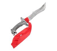 iplusmile Realistic Halloween Plastic Sword for Cosplay Pretend Play Lightweight Pirate Knight Role Playing Accessory Safe Soft Material for Creative Fun