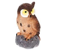 iplusmile Realistic Resin Owl Ornament for Garden and Home Decoration Artificial Bird Figurine with Bright Color Safe Plaything and Micro Landscape Accessory for Parties and Weddings