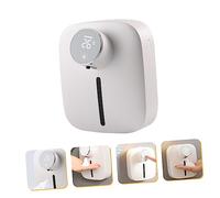 iplusmile Rechargeable Wall Mounted Touch Foaming Soap Dispenser for Bathroom Kitchen Office Automatic Sensor Soap Pump with USB Charging and Lightweight Design White Elegant Style