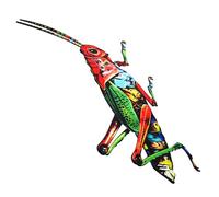 iplusmile Red Iron Wall Hanging Insect Decor for Garden with Fine and Beautiful Workmanship, Sturdy Outdoor Wall Art Decoration for Patio and Festivals