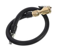 iplusmile Reinforced Tire Inflator Extension Hose with Copper Steel Rubber Construction Compatible Chuck Hose Attachment for Portable Tire Inflators Accurate Pressure