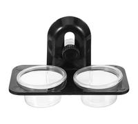 iplusmile Reptile Food Pot Wall Mounted Feeder Bowl for Gecko Turtle Lizard Chameleon Scorpion Stable Durable Feeding Ledge Suitable for Glass Tanks