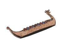 iplusmile Resin Viking Pirate Ship Model Decorative Boat Craft for Home Desk Shelf Resin Sculpture with Detailed Texture Creative Dragon Boat Ornament for Living Room Display