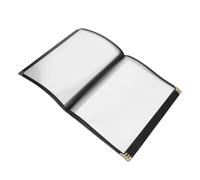 iplusmile Restaurant Transparent Menu Book 8 Page 16 View PVC Holder for Bars and Diners with Easy Clean Protective Corners