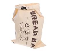 iplusmile Reusable Cotton Bread Bag with Buckle Closure for Fresh Bread Storage Eco Friendly Food Organizer Pouch for Home Bakers Croissants Bagels Fresher Longer