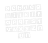 iplusmile Reusable Lowercase Alphabet Stencils Lightweight Plastic Templates for Early Literacy Creative Hollow Letter Craft Painting Drawing Tools Portable A Z
