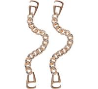 iplusmile Rhinestone and Pearl Shoe Chain Pair, Metal Shoe Charm Jewelry for Boots and Sneakers, Unisex Footwear Accent Suitable for Everyday and Social Events