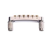 iplusmile Roller Zinc Saddle Guitar Tailpiece for Bridge Electric Style Replacement Part in Silver Alloy and Steel with Attached Studs and Bushings for Playing Wonderful Music