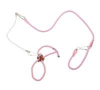 iplusmile Rope Pet Pets’ Plastic Easy, Clean to Walks for Daily Parts Traction Small Leash Reusable round Rope Harness Metal Holiday Outdoor Rabbit Hamsters and Rabbits