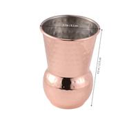 iplusmile Rose Gold Copper Wine Cup Stainless Steel Shot Glass Insulated Tumbler for Hot Cold Drinks Bar Party Picnic