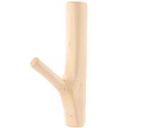 iplusmile Rustic Nordic Wooden Adhesive Wall Hook, Vintage Tree Branch Design, No Drilling Required, Natural Wood Coat and Key Hanging Hook for Porch and Home Storage