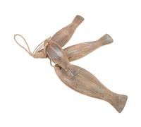 iplusmile Rustic Wood Fish Wall Hanging Decoration Handmade Natural Wood Slices Ornaments for Nautical Lake House Coastal Cottage and Theme Vintage Craft DIY Friendly