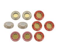 iplusmile Saffron Storage Boxes 10Pcs Portable Mixed Color Iron Containers with Lid for Dried Herbs and Spice Organising