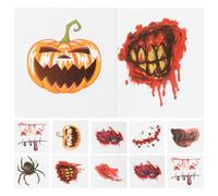 iplusmile Scars Stickers Made of Craft Paper 40pcs Halloween Realistic Temporary Decals Unique Face and Body Wound Tattoos for Party Cosplay and Role-playing Games