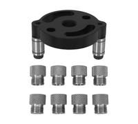 iplusmile Self Centering Woodworking Punch Locator with Threaded Rod Drill Sleeve 2-10mm, Aluminium Alloy Dowel Drill Punch Locator for Furniture and Carpentry Projects