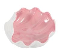 iplusmile Shell Shaped Candy Bowl Ceramic Pink Decorative Storage Bowl Gift | Wrapped Candies and Nuts, Desktop Decor at Home, Ready to Gift, Office Desk Accent