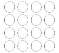 iplusmile Shower Curtain Convenient Curtain Hoops 24pcs Silver Made of Alloy Chromium Plating, Sturdy and Modern Design Protecting Rods and Ensuring Smooth Movement for Bathroom Use