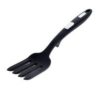 iplusmile Silicone Cooking Fork with Smooth Round Edges, Flexible and Practical Kitchen Utensil in Black, for Hotels and Home Kitchens, Simple Design Pasta Fork for Stirring and Serving