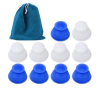 iplusmile Silicone Cupping Cups Set Supple Silicone Material 11pcs Negative Pressure Back Massager for Household Cupping Therapy Suitable for Body Use at Home