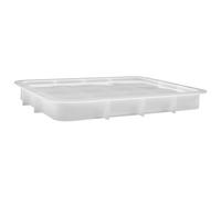 iplusmile Silicone DIY Epoxy Resin Tray Mold Rectangular Craft Mold for Tea Tray Making Home Living Room Use Reusable Non-Toxic Silicone