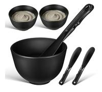iplusmile Silicone Facial Mask Bowl Set with Deep Bottom Bowl and Flat Spatula for Easy Mixing and Reusable Use, for Spa and Applying Cream Products by Estheticians