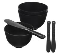 iplusmile Silicone Facial Mask Mixing Bowl with Flat Applicator Spatulas for Even Application Reusable Spa Tools for Skincare Hair Dye and DIY Beauty Treatments Bowls Spatulas