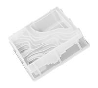 iplusmile Silicone Planter Mold Terrace Field Square Mould Sturdy Easy Release Fashionable Appearance White for Display in Small Spaces