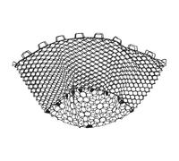 iplusmile Silicone Replacement Fishing Net Bag for Freshwater Saltwater Use Foldable Silicone Fish Netting Mesh Sturdy Black Replacement Fishing Net Mesh for Kayak