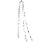 iplusmile Silver Metal Purse Chain Replacement Strap for Underarm Bag with Double-end Clasp, Sturdy and Easy to Wash, for Bag Making or Replacing Old Broken Chains