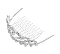 iplusmile Silver Rhinestone Wedding Headband with Sturdy Hard Alloy and Crystal Tiara for Bride, Delicate and Attractive Hair Accessory Suitable for Wedding and Prom