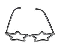 iplusmile Silver Star Shaped Festival Glasses Funny Party Prop for Adults Lightweight PVC Material Smooth Surface for Comfortable Wear for Halloween Hawaii Holiday Celebrations and Travel