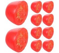 iplusmile Simulation Fake Cherry Tomato Ornaments, Artificial Vegetable Models 10Pcs for Preschool Education and Film Props