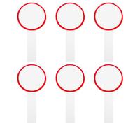 iplusmile Single Side Handheld Scoreboard Paddles 6Pcs Dry Erase Whiteboards for Judges and Voting in Classroom and Meeting Settings