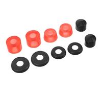 iplusmile Skateboard Bushings Kit with Red Shock Pads and Pivot Cups, Longboard Truck Hardware Set for Skateboard Shock Absorber and Truck Rebuild, Skateboarding Replacement Parts