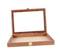 iplusmile Small Clear Wood Specimen Frame Display Case Rustic Wooden Display Box For Butterfly And Dried Flowers Transparent Lid For Easy Access