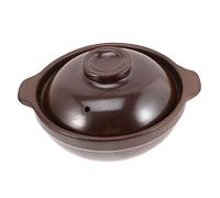 iplusmile Small Cooking Pot with Lid Non Stick Clay Stew Pot for Rice Noodles Soup Braised Chicken Household Kitchen Cookware Heat Resistant Double Ears