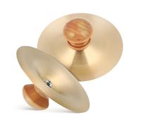 iplusmile Small Finger Cymbals Percussion Instrument for Easy to Play Handheld Marching Cymbals with Clear Sound for Dance Performances and Musical Events