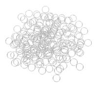 iplusmile Small Key Rings 200Pcs Metal Round 10Mm Split Rings for Car Keys and DIY Pendant Making