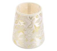 iplusmile Small Table Lamp Cloth Lampshade with Foldable Design, Crystal Candle Shape, Portable Non-Glaring Light, 16cm E14, Elegant Fabric Shade for Living Room Corners and Nighttime