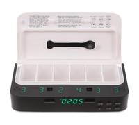iplusmile Smart Electronic Pill Organizer Small Alarmed Box with 7 Alarms and Adjustable Medicine Compartments, PC Material to Remind Taking Medicine for Elderly Travel Friendly