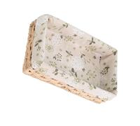 iplusmile Snack Bread Storage Basket Woven Cloth Organizer Large Capacity Straw Braid Lightweight Sturdy Desktop Storage for Home Random Color