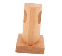 iplusmile Solid Wood Curtain Rod Holder Bracket for Bathroom Shower Strong Bearing Capacity Wooden Pole Support for Curtains and Towel Hanging Smooth Rounded Design for Long Term Use