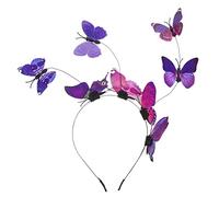 iplusmile Sparkly Butterfly Headband for Women Party Headband Simulated Butterfly Decorations