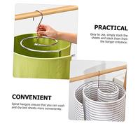 iplusmile Spiral Stainless Steel Quilt Drying Rack Space Saving Blanket Hanger with Wind Resistant Design for Balcony and Home Stainless Steel Stand for Fast and Quilt Drying