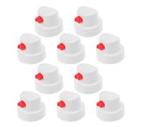 iplusmile Spray Paint Nozzles with Waterproof Button and Precise Spraying 10pcs for Cans PE Material Caps White for Cans for Graffiti and Touchup Paint Jobs by Artists
