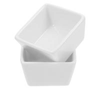 iplusmile Square Ceramic Sugar Cube Bowl with Small Creamer for Coffee and Tea Serving, Versatile Candy Storage Jar and Food Dish, Compact Home Kitchen Accessory