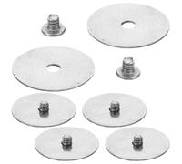 iplusmile Stainless Steel Flute Gasket Kit with Fixing Key Screws, 6 Large Gaskets and 6 Multi-use Screws for Wind Instrument Repair and Maintenance